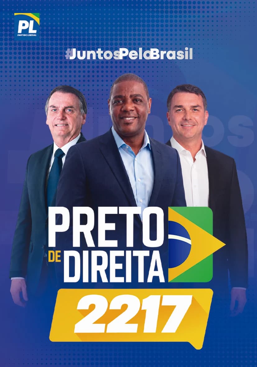Santinho de campanha — Cláudio Dias, número 2217